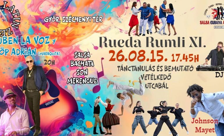 Latin ritmusok költöznek a Széchenyi térre – jön a Rueda Rumli