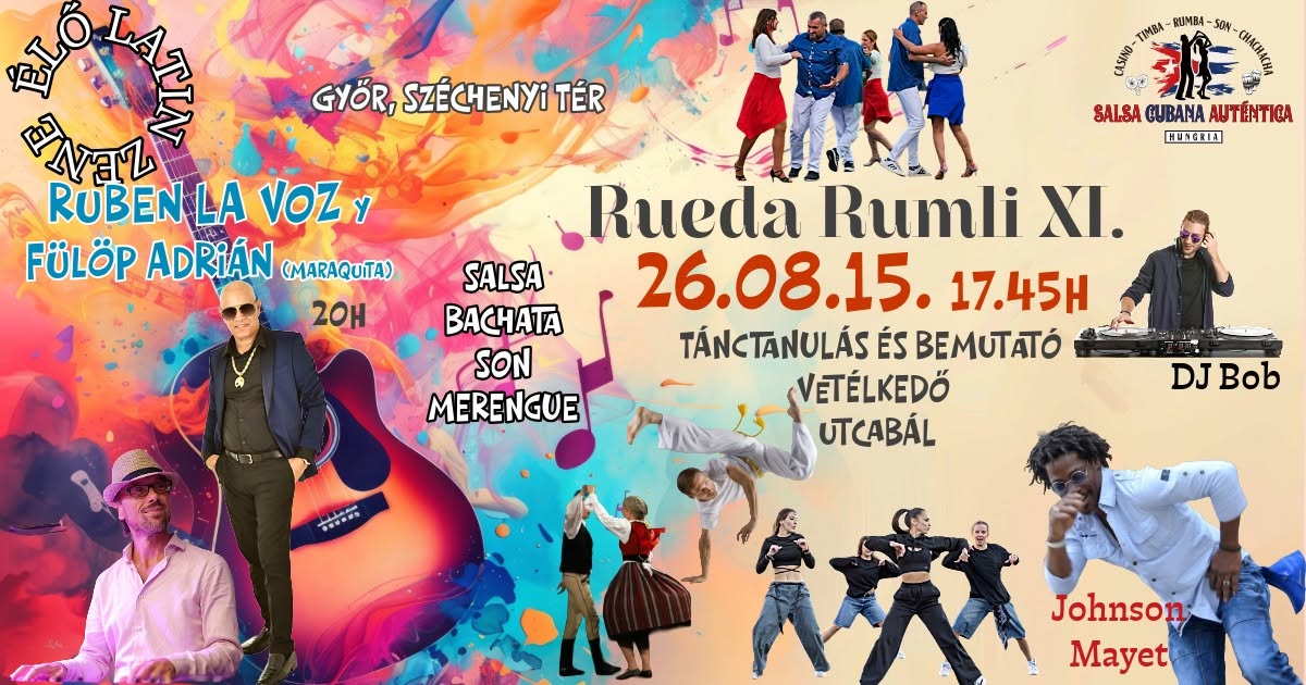 Latin ritmusok költöznek a Széchenyi térre – jön a Rueda Rumli